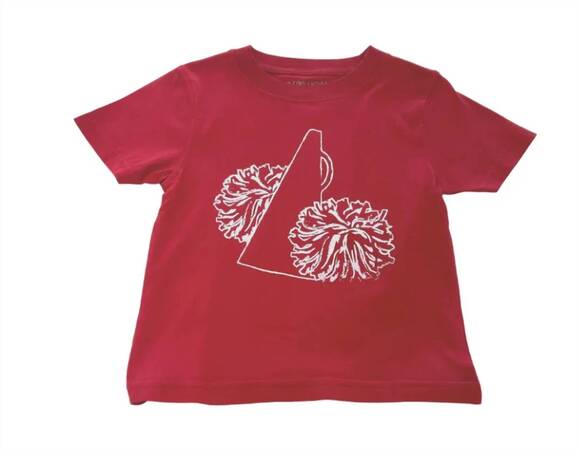 MUSTARD & KETCHUP KIDS Other - NEW MUSTARD & KETCHUP KIDS kids' garnet poms t-shirt in cheerleader